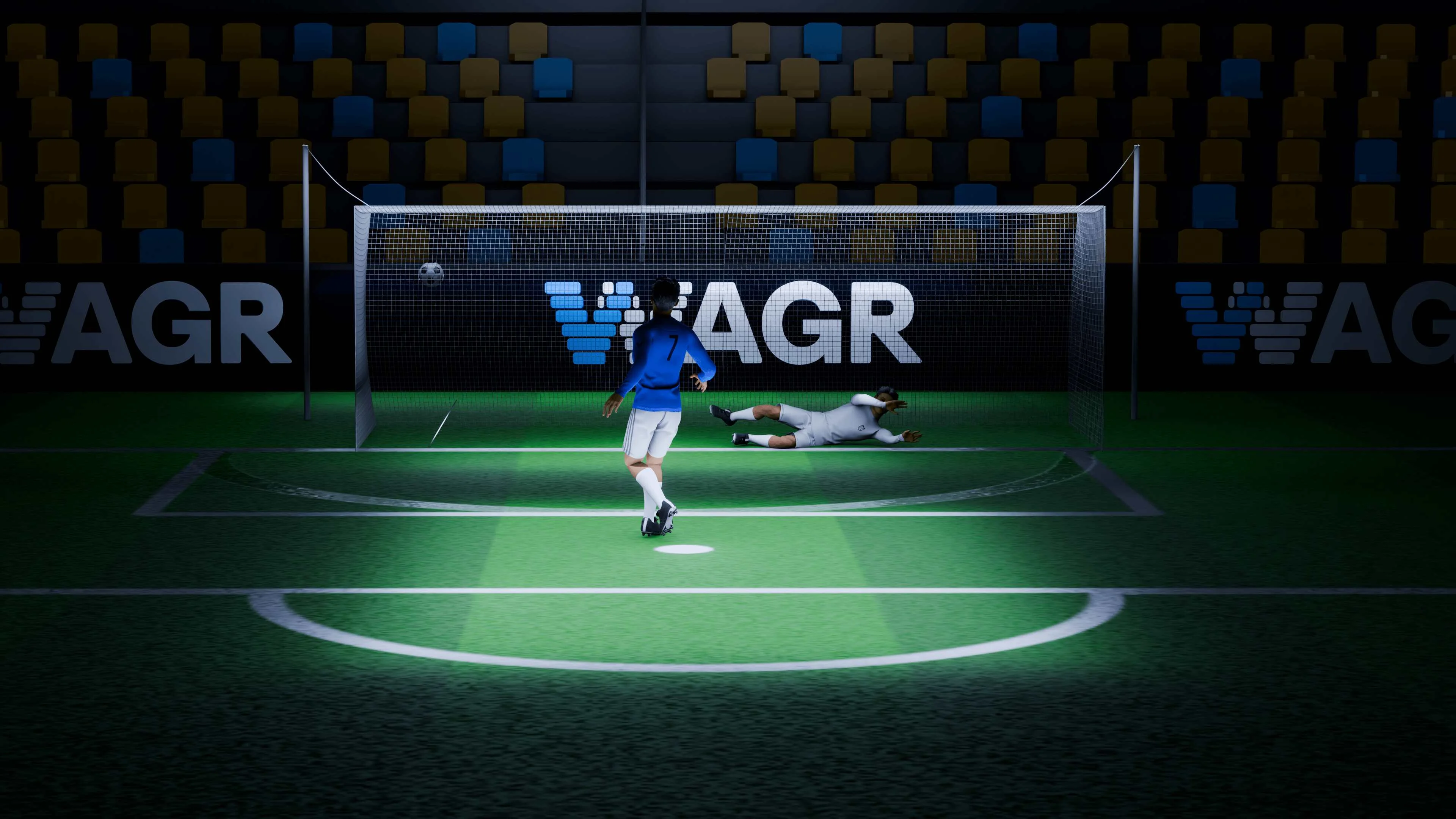 Kick Clash, a skill game available on Wagr
