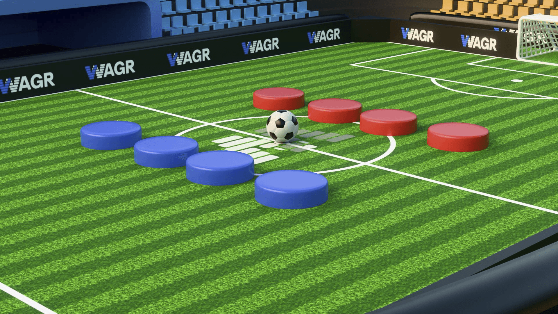 Knock Soccer, a skill game available on Wagr